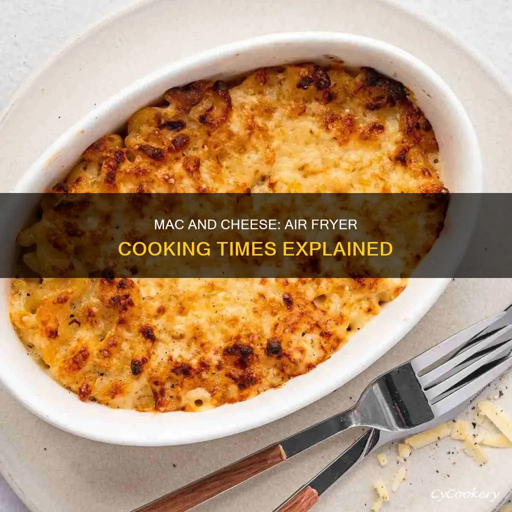 how long to cook macaroni cheese in air fryer