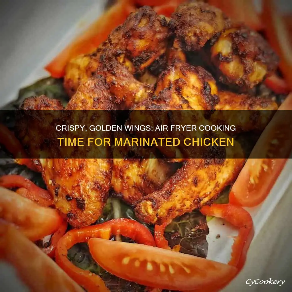 how long to cook marinated chicken wings in air fryer