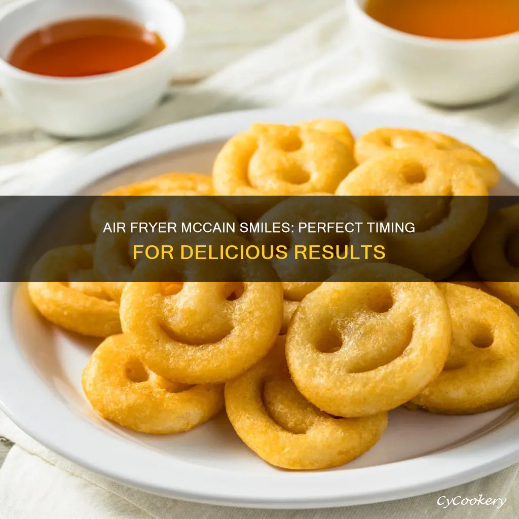 how long to cook mccain smiles in air fryer