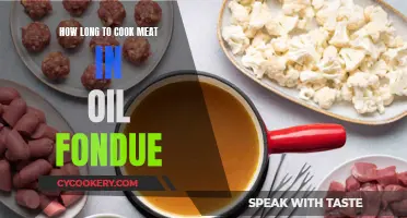 Meat Fondue: Cooking Time in Oil for Perfection