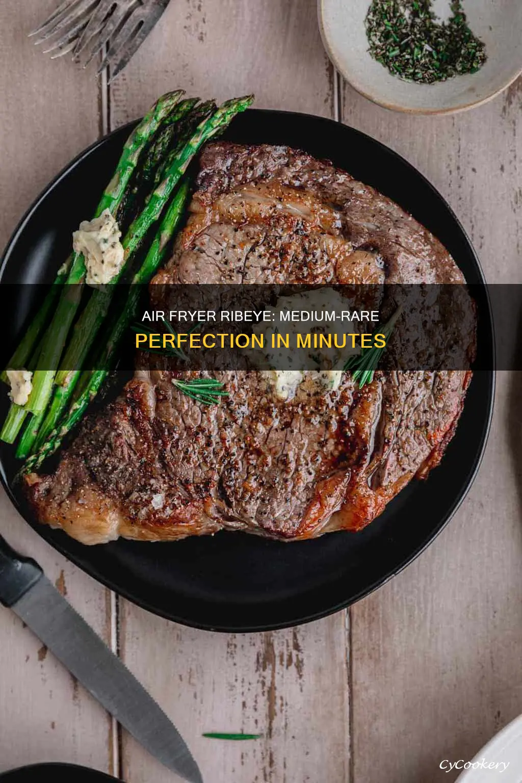 how long to cook medium rare ribeye in air fryer