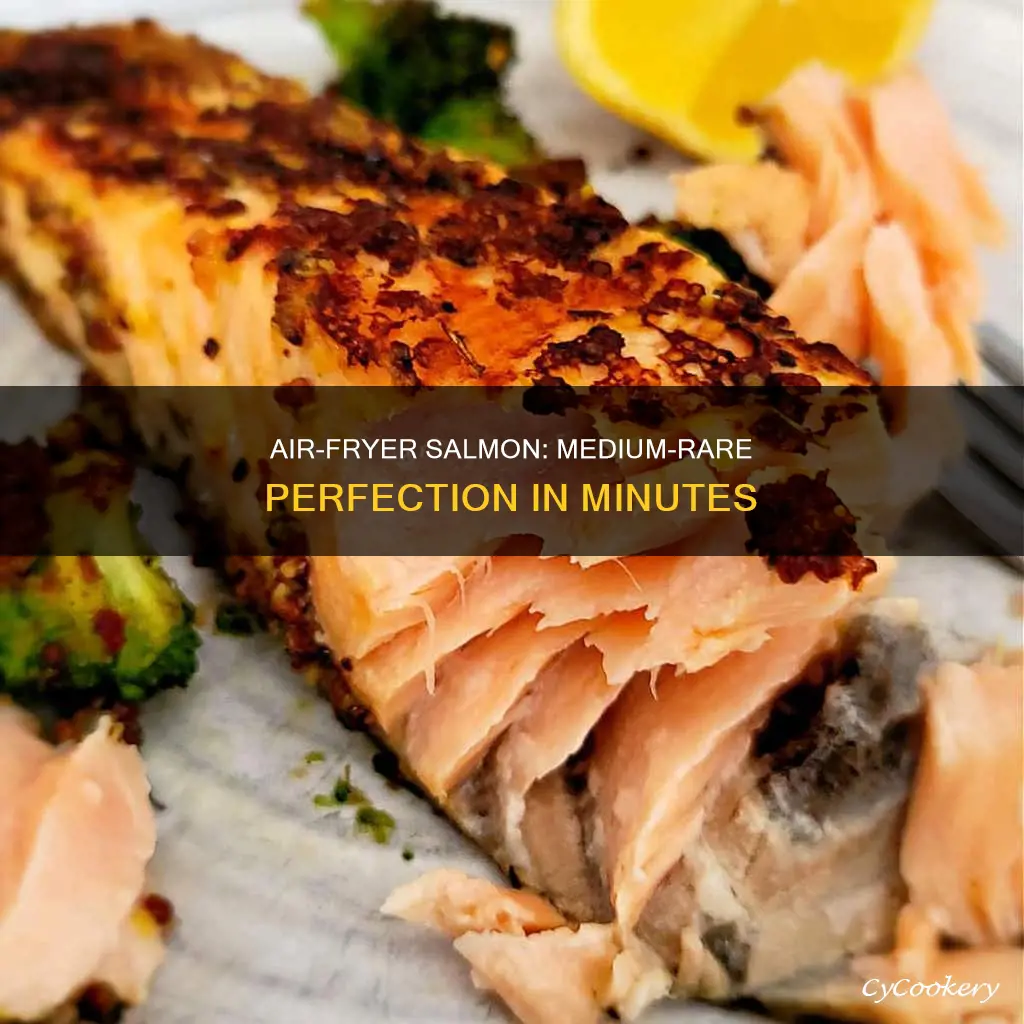 how long to cook medium rare salmon in air fryer