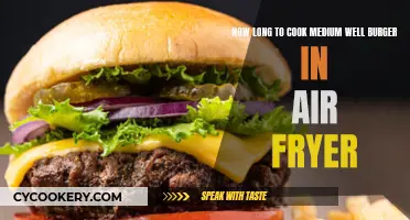 Air Fryer Medium-Well Burger: Cooking Time Perfection