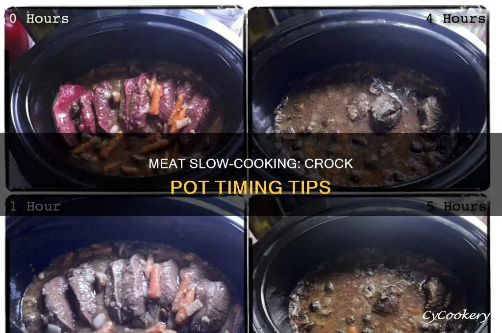 how long to cook meet in crock pot