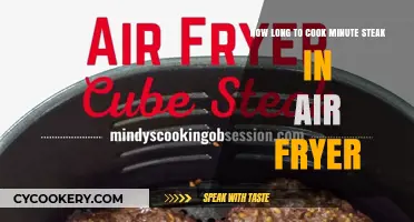 Minute Steak Perfection: Air Fryer Cooking Time Revealed