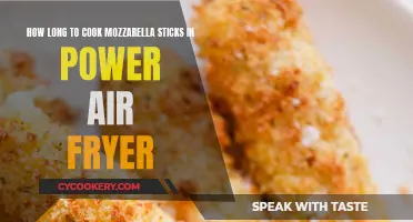 Perfectly Crispy Mozzarella Sticks: Power Air Fryer Cooking Time