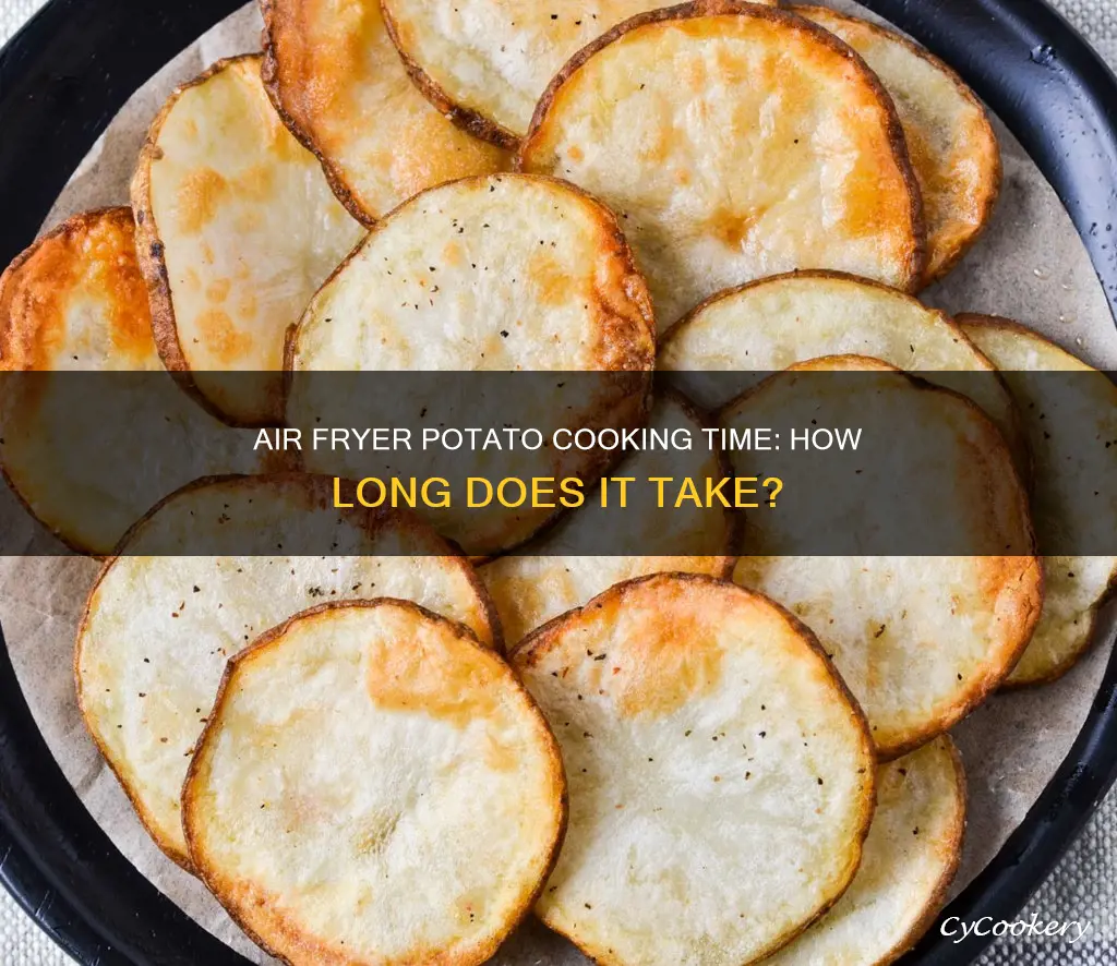 how long to cook one potato in air fryer