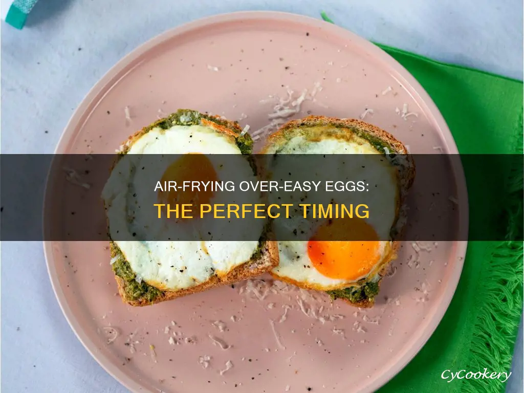 how long to cook over easy eggs in air fryer