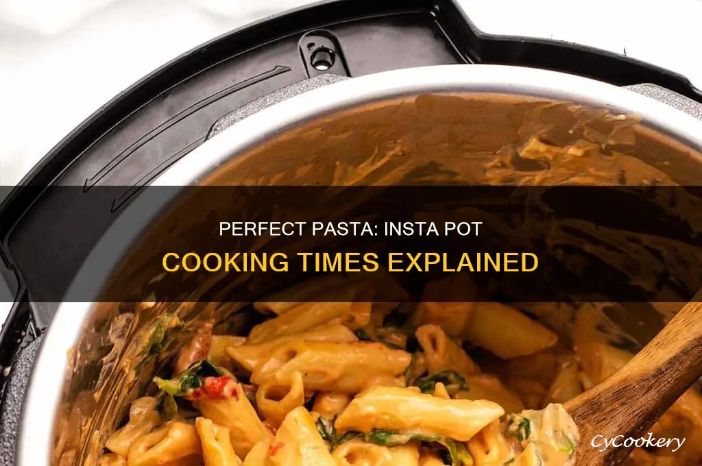 how long to cook pasta in a insta pot