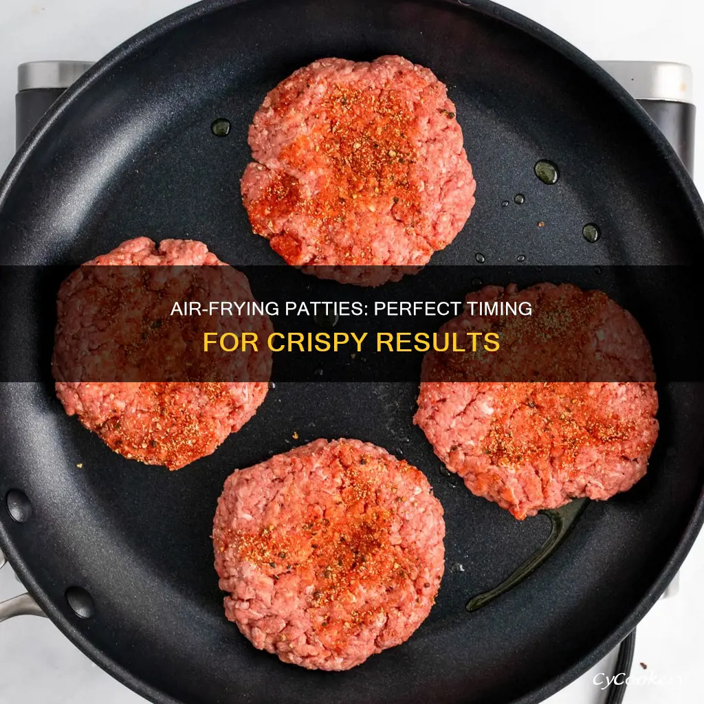 how long to cook patties in air fryer