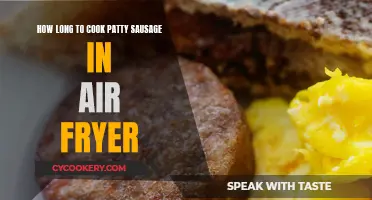 Air-Fryer Patty Sausage: Cooking Time Perfection