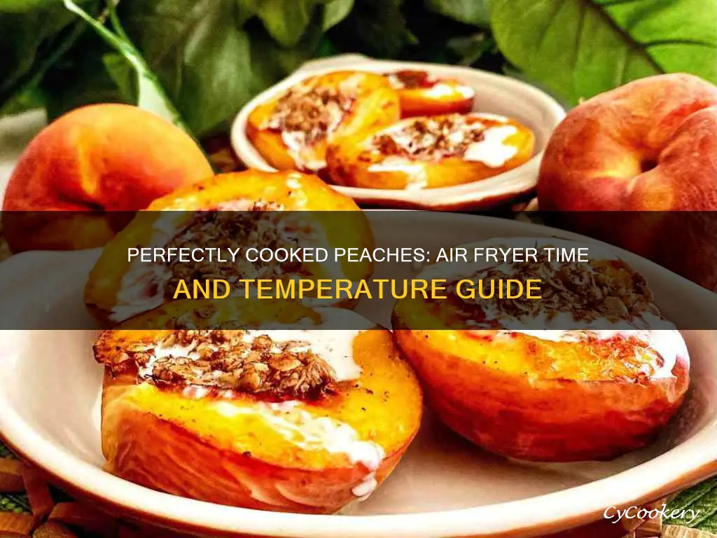 how long to cook peaches in air fryer