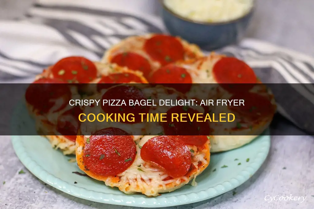 how long to cook pizza bagels in air fryer