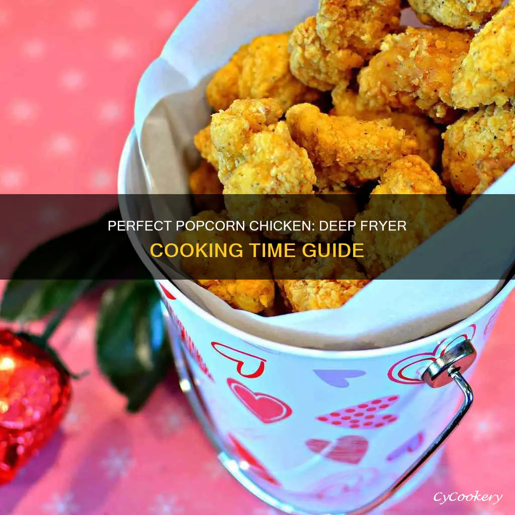 how long to cook popcorn chicken in deep fryer