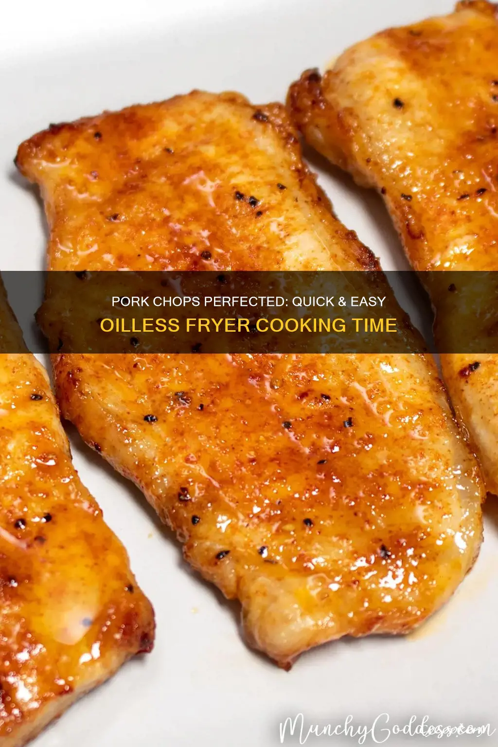 how long to cook pork chops in an oilless fryer