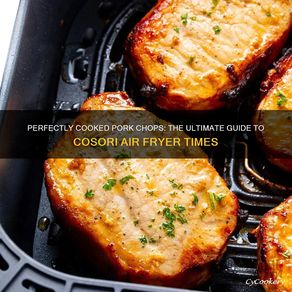 how long to cook pork chops in cosori air fryer