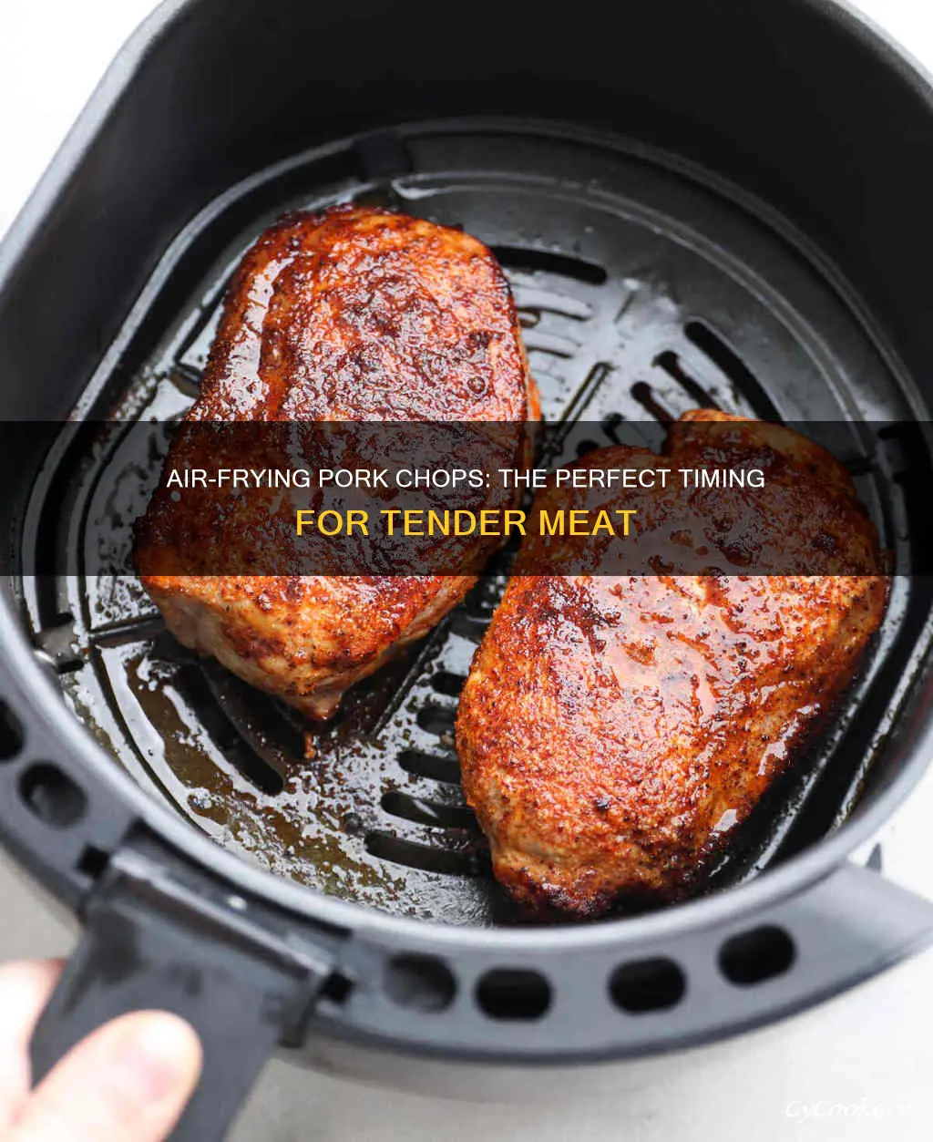 how long to cook pork chops in nuwave air fryer