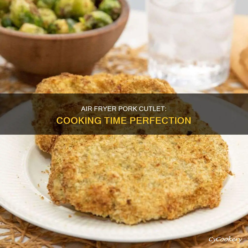 how long to cook pork cutlet in air fryer