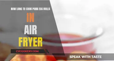Air Fryer Pork Egg Rolls: Cooking Time Perfection
