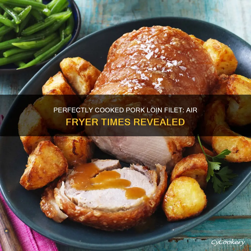 how long to cook pork loin filet in air fryer