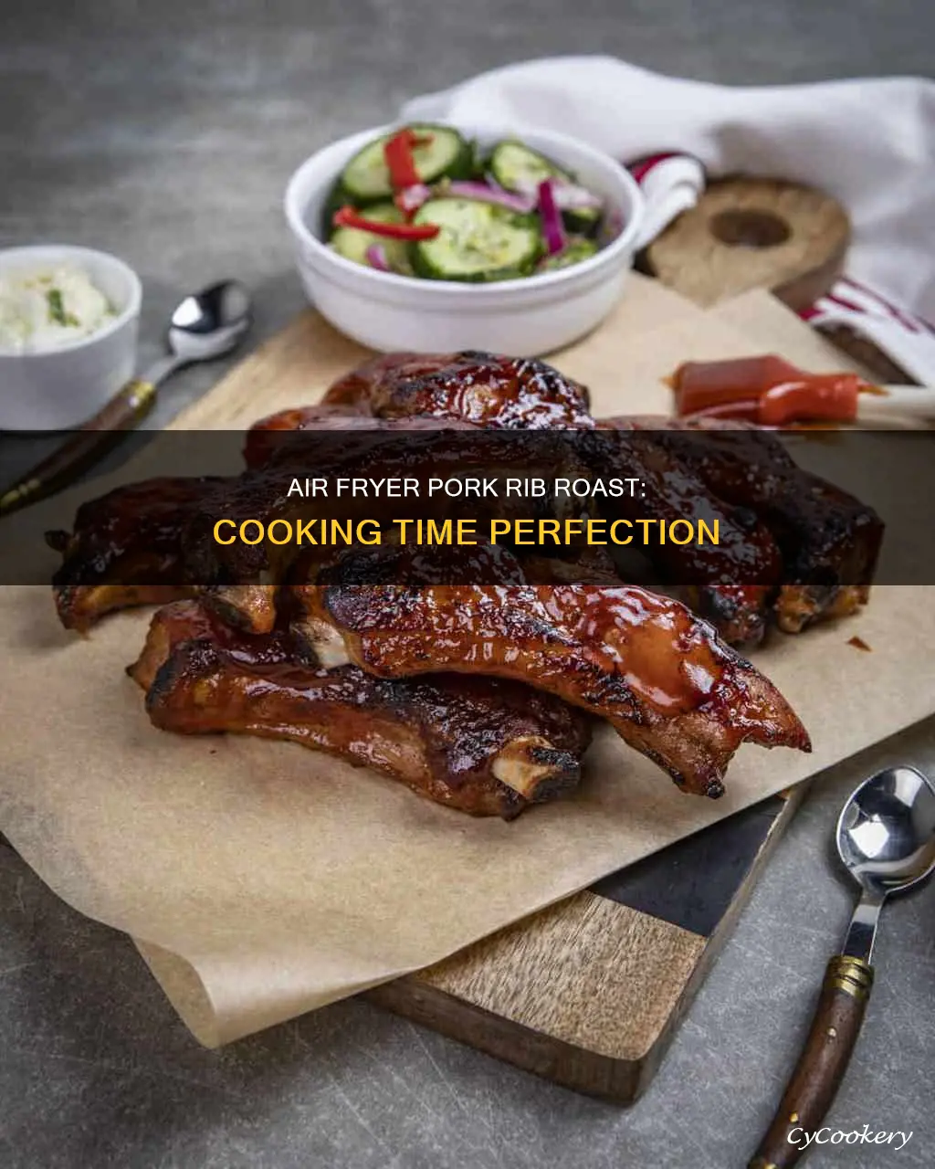 how long to cook pork rib roast in air fryer