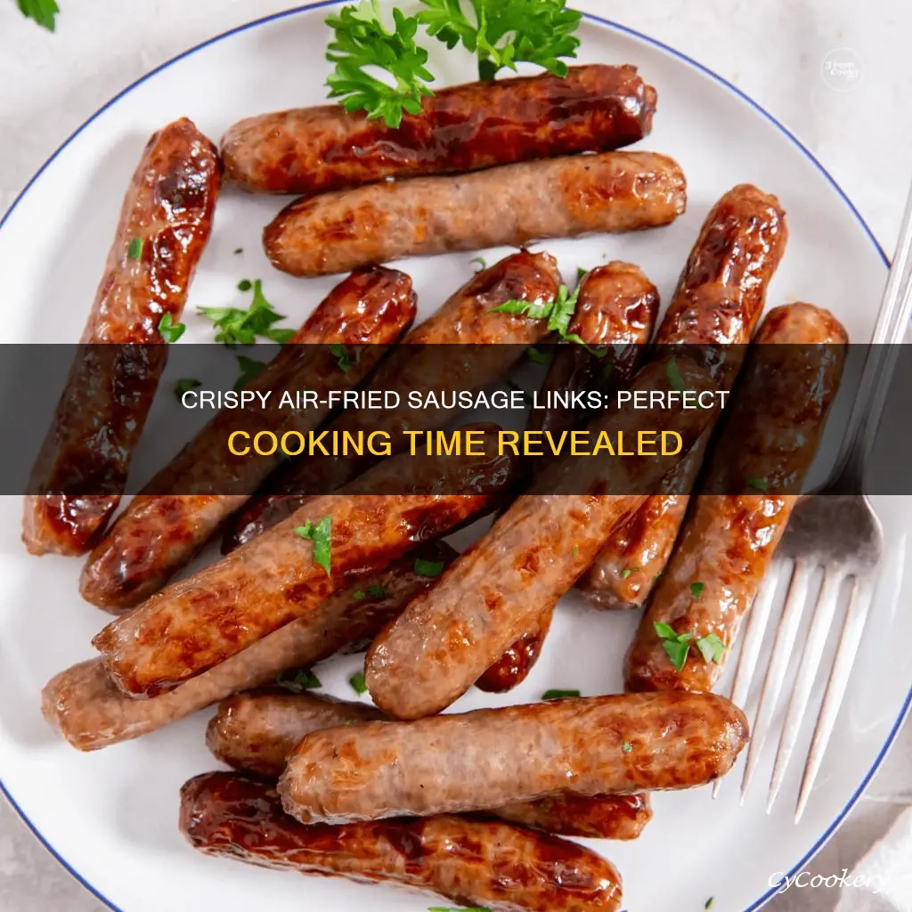 how long to cook pork sausage links in air fryer