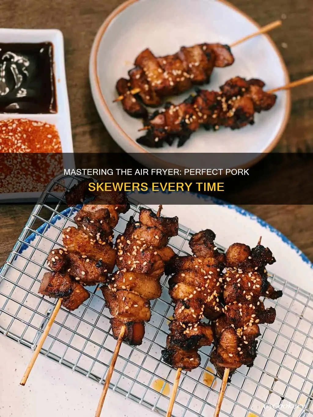 how long to cook pork skewers in air fryer