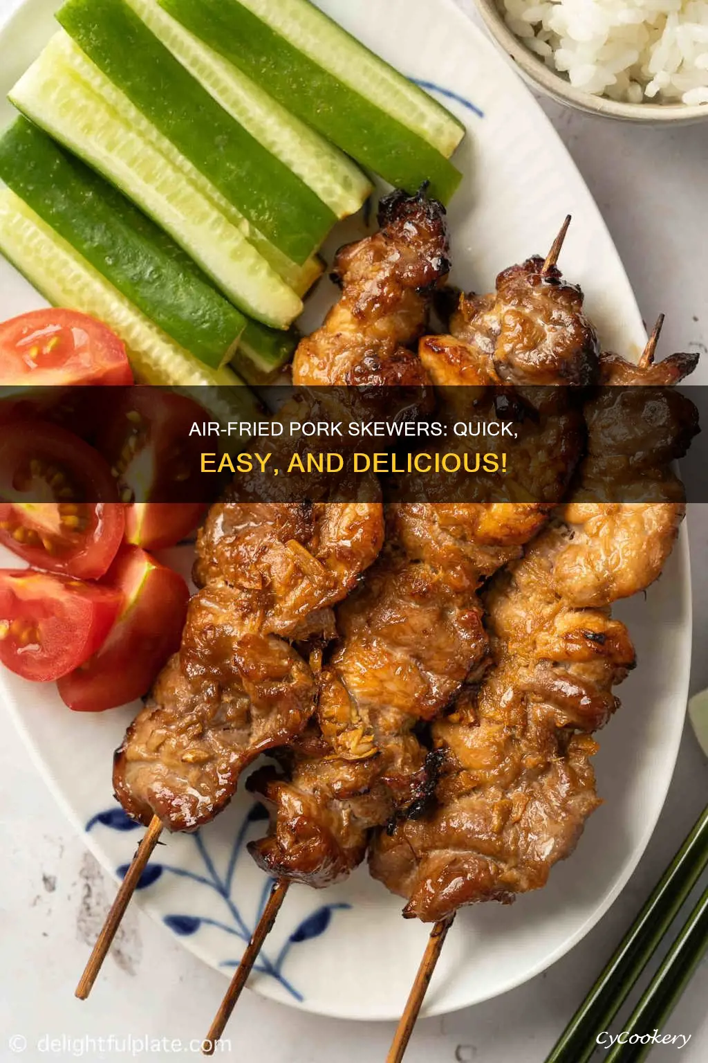 how long to cook pork skewers in air fryer