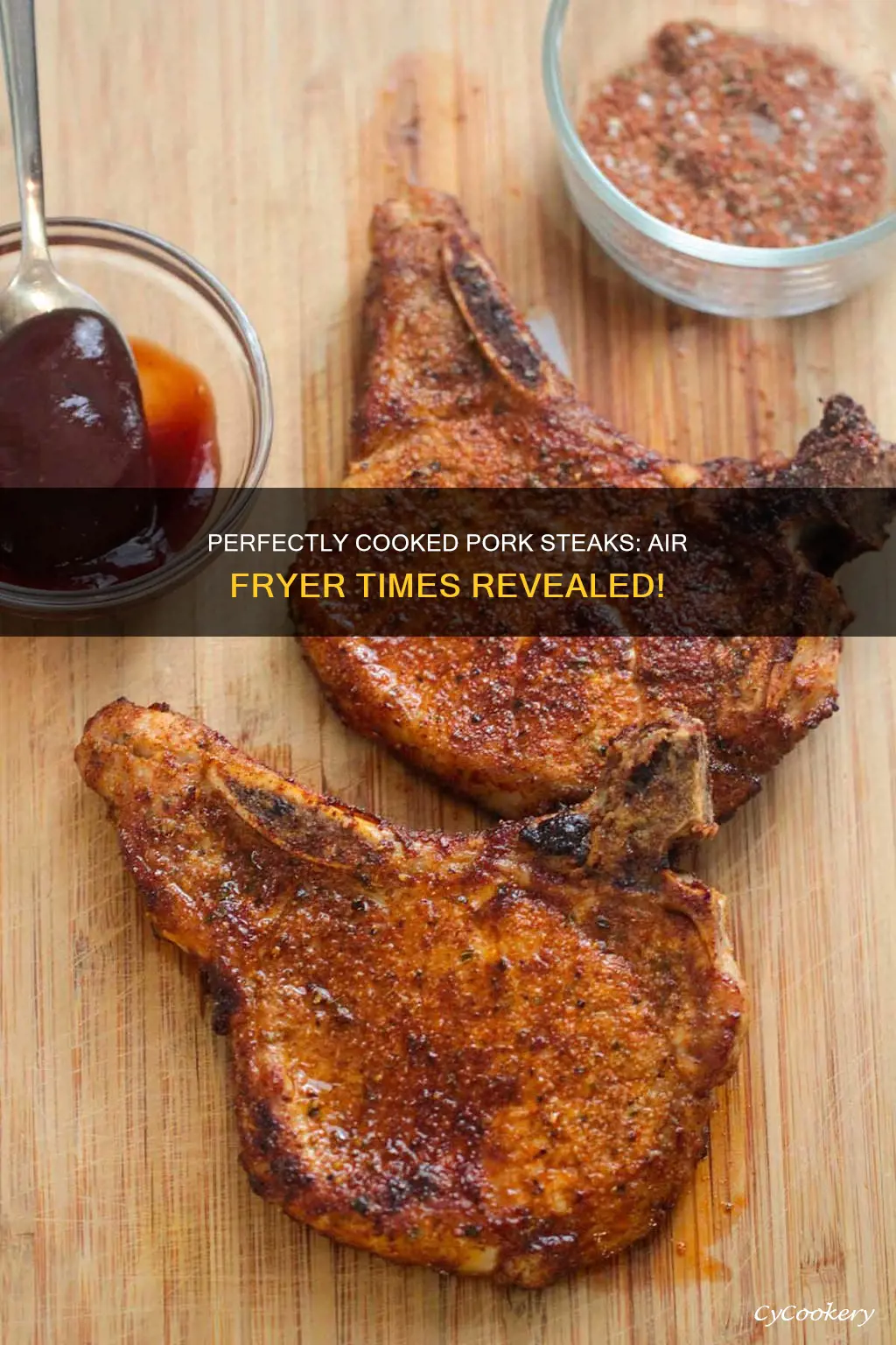 how long to cook pork steaks in air fryer