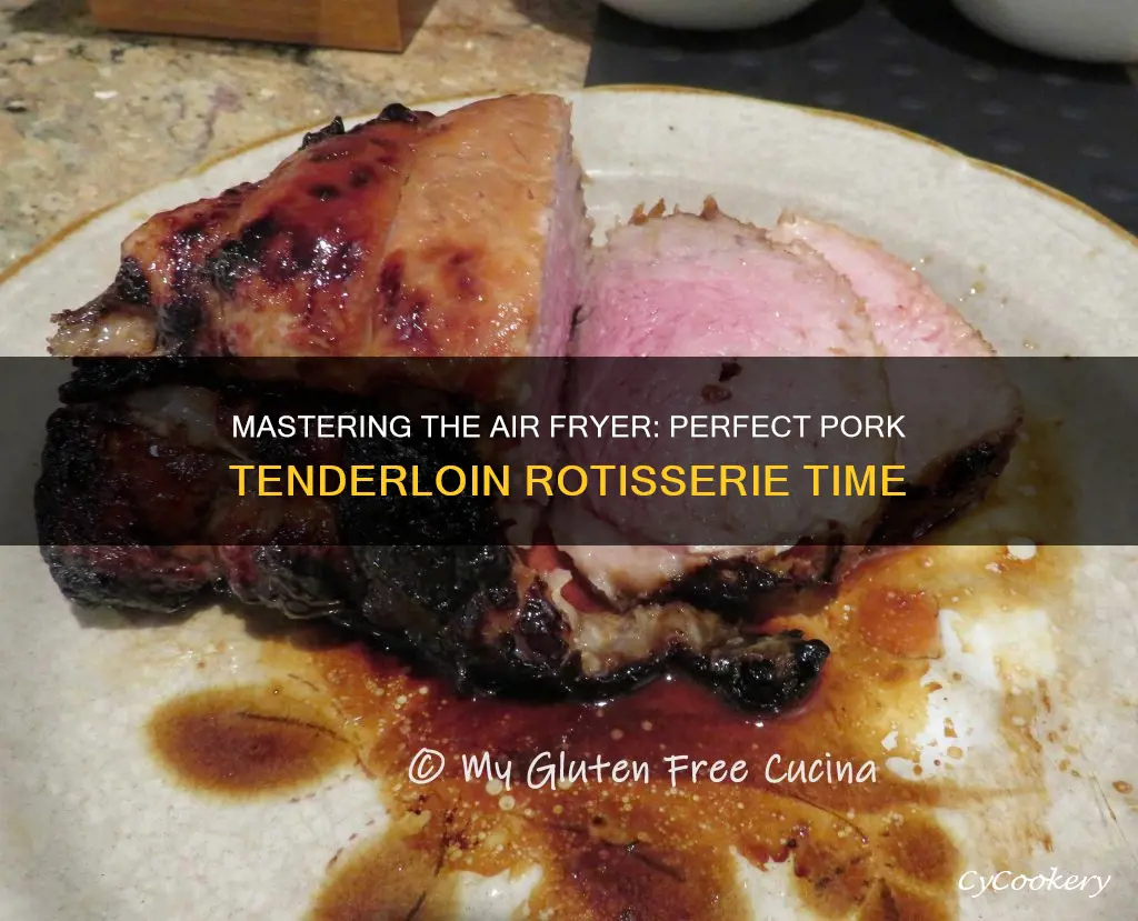 how long to cook pork tenderloin in air fryer rotisserie