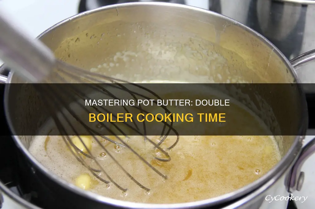 how long to cook pot butter in double boiler