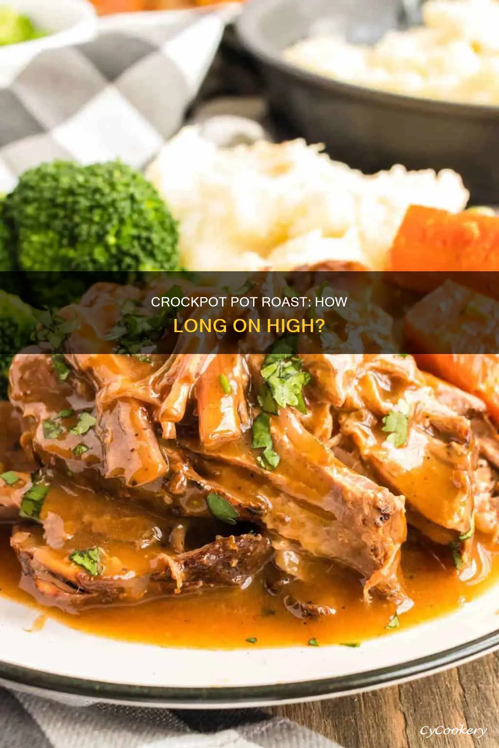 how long to cook pot roast in crockpot on high
