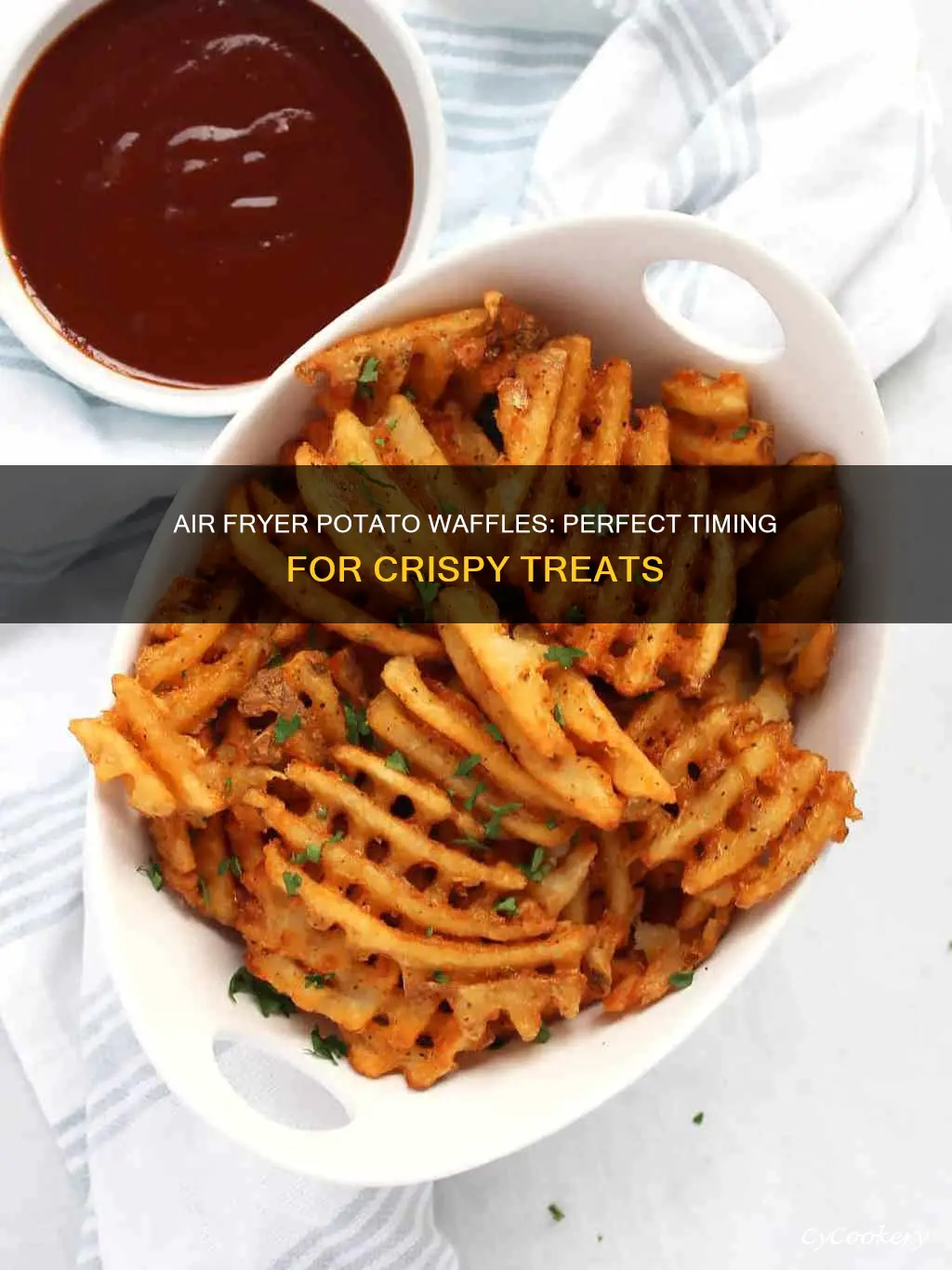 how long to cook potato waffles in air fryer
