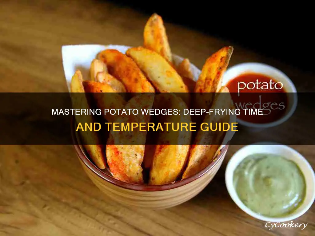 how long to cook potato wedges in deep fryer