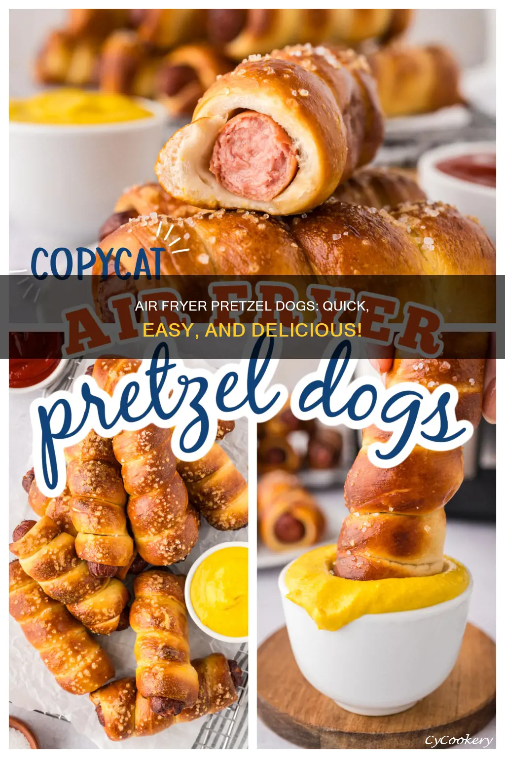 how long to cook pretzel dogs in air fryer
