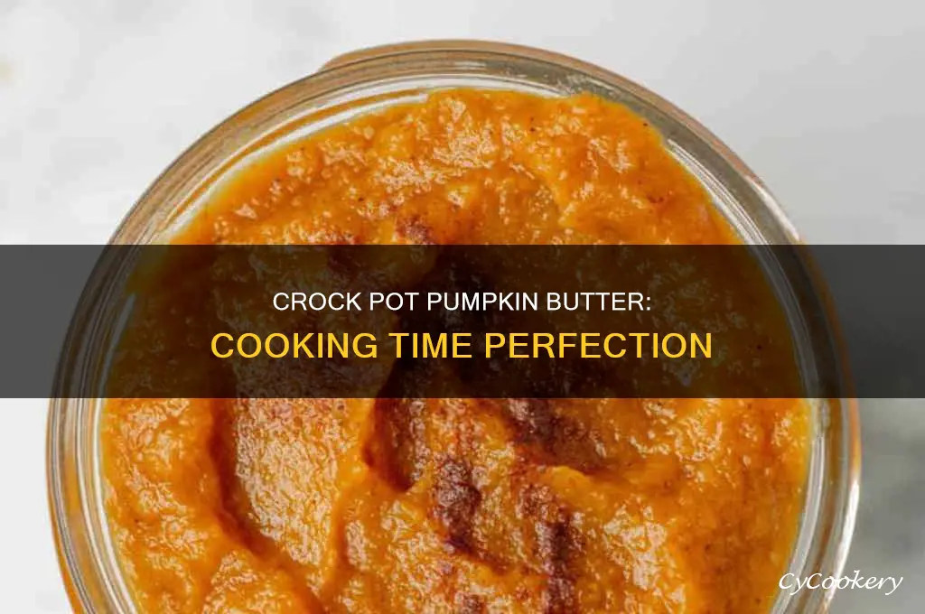 how long to cook pumpkin butter in a crock pot