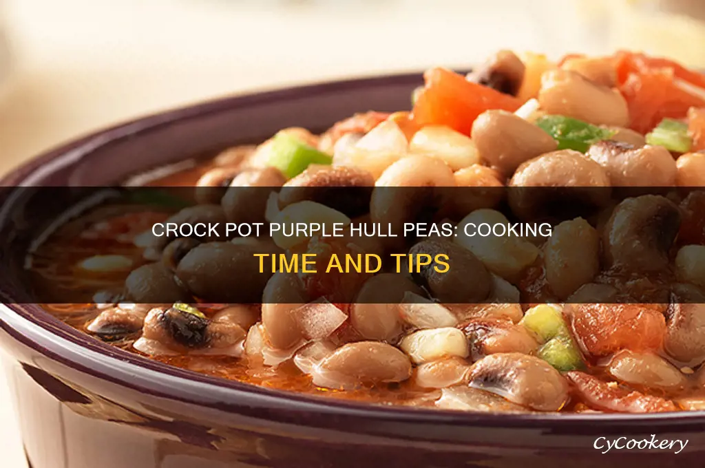 how long to cook purple hull peas in crock pot