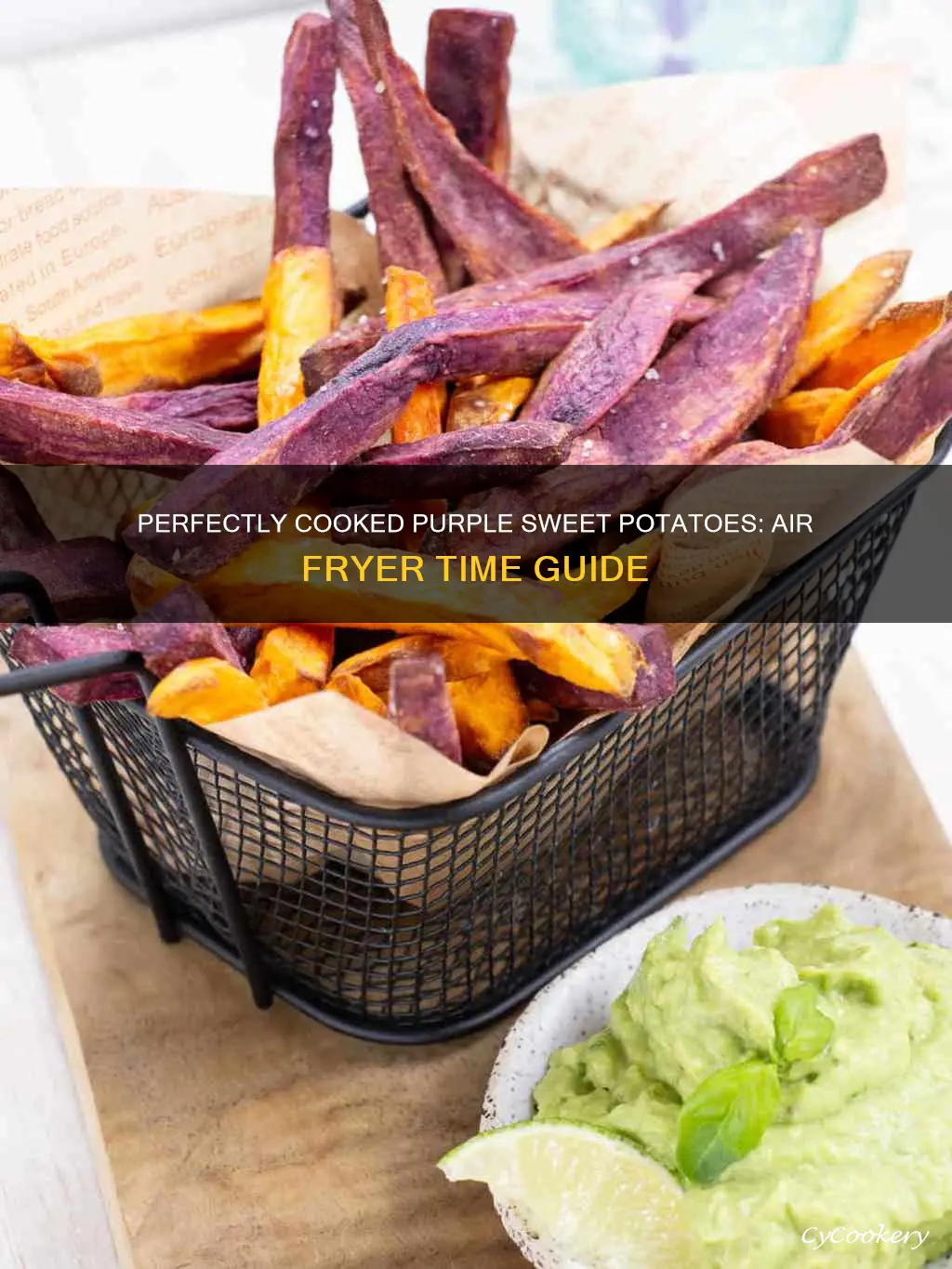 how long to cook purple sweet potatoes in air fryer