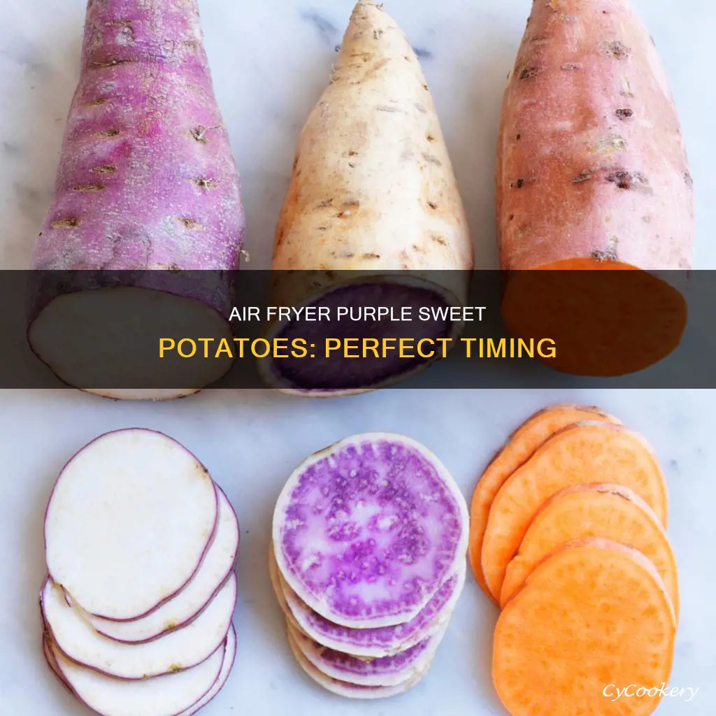 how long to cook purple sweet potatoes in air fryer