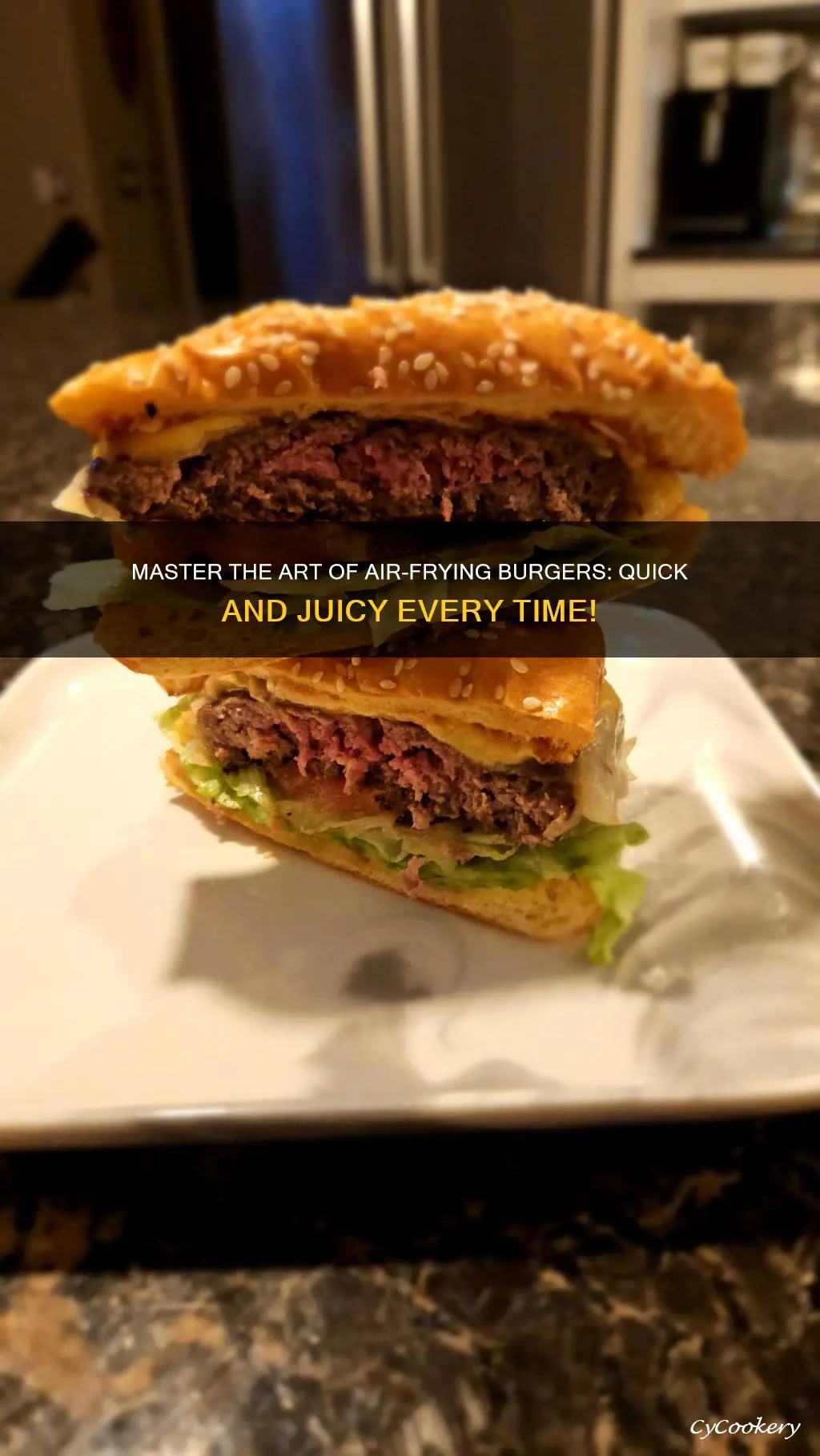 how long to cook raw burger in air fryer