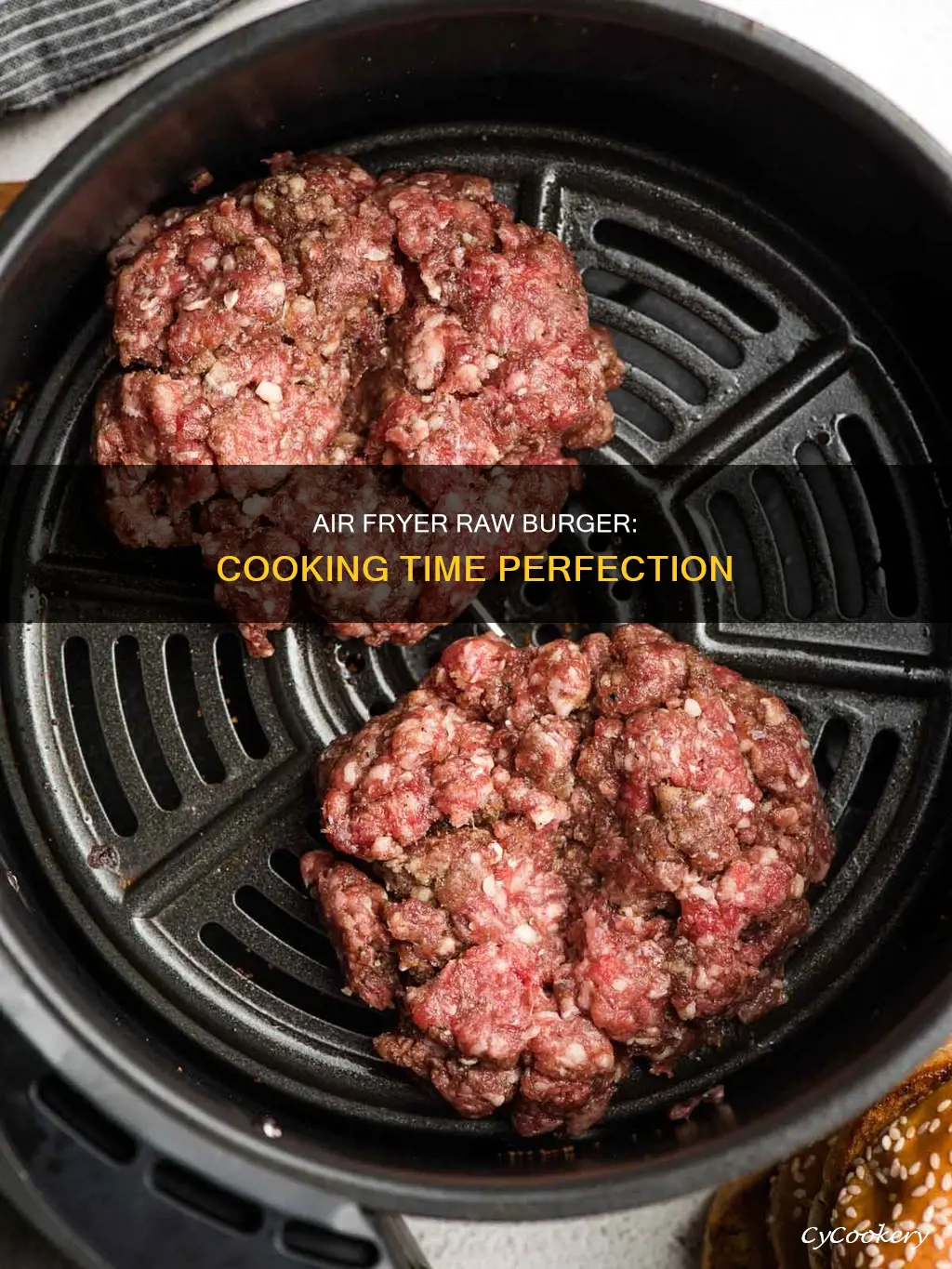 how long to cook raw burger in air fryer