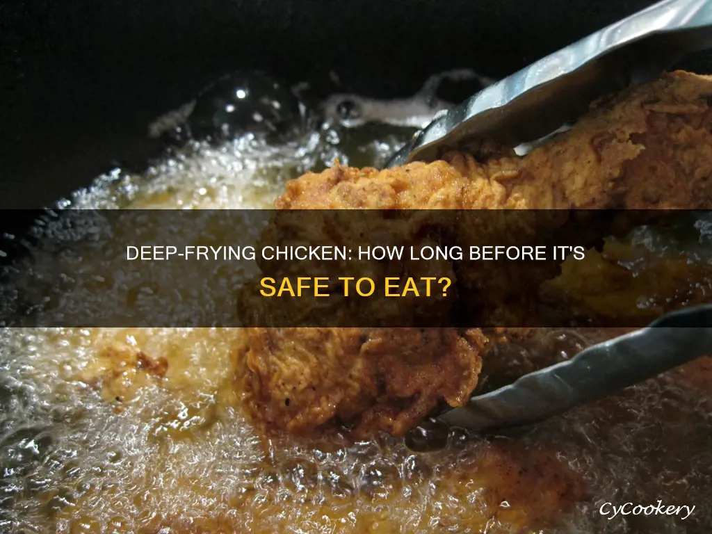 how long to cook raw chicken in deep fryer