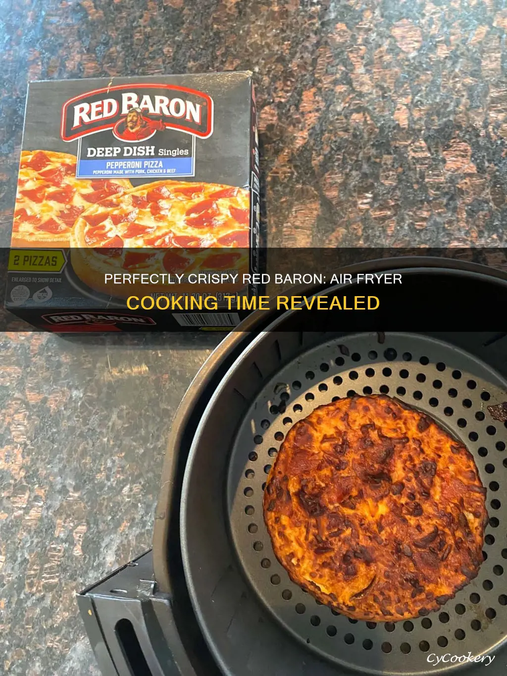 how long to cook red baron pizza in air fryer