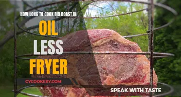 Oil-less fryer: Rib roast cooking perfection
