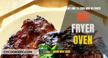 Perfectly Cooked Ribs: The Power Air Fryer Oven Guide