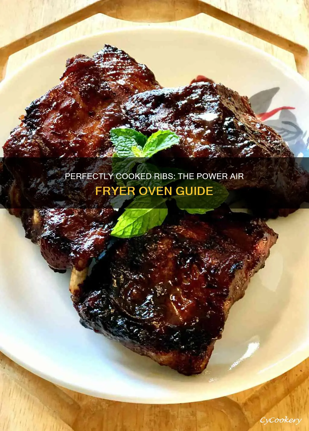 how long to cook ribs in power air fryer oven