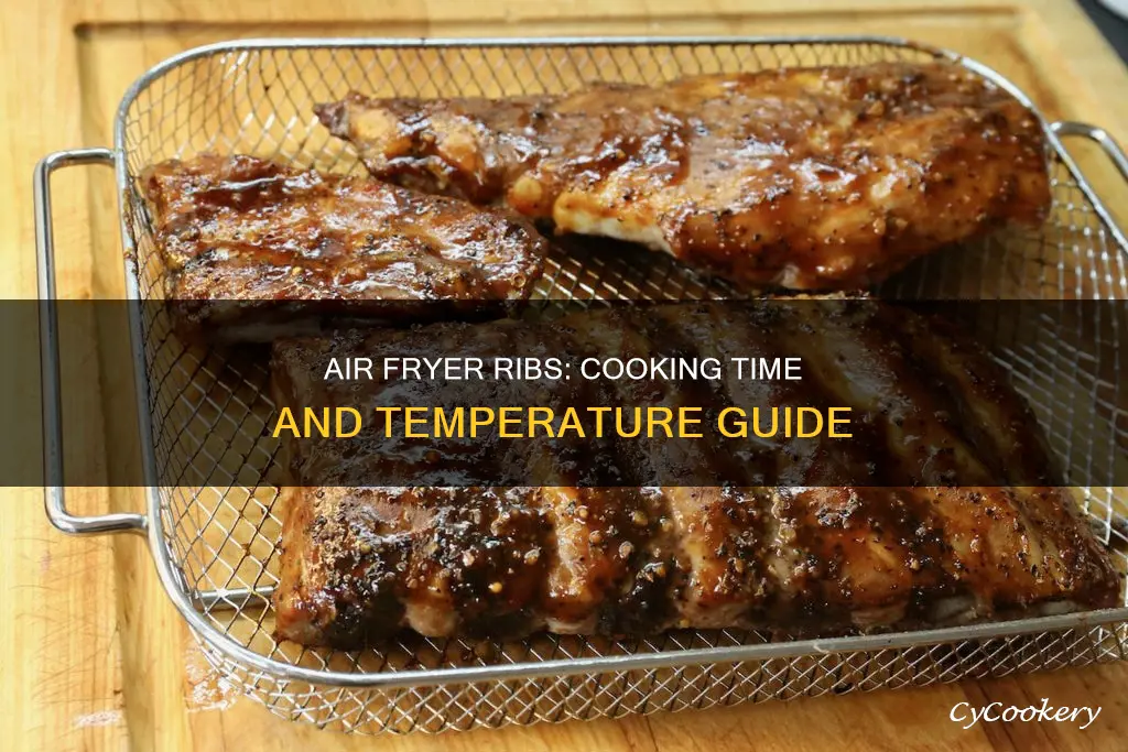 how long to cook ribs in power air fryer oven