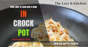 Simple Rice-A-Roni: Crock Pot Cooking Time