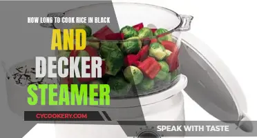 Steaming Rice: Black+Decker Steamer Cooking Times Explained