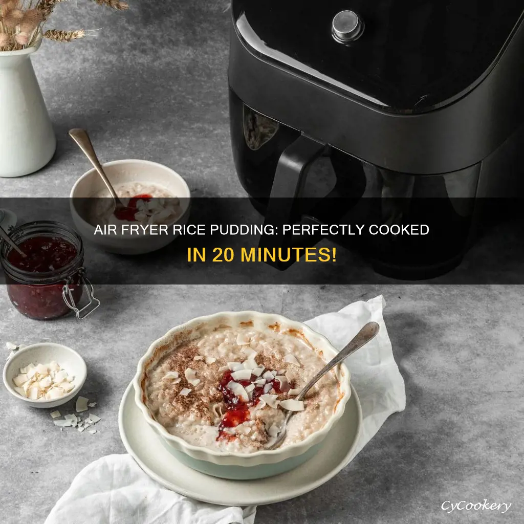 how long to cook rice pudding in air fryer